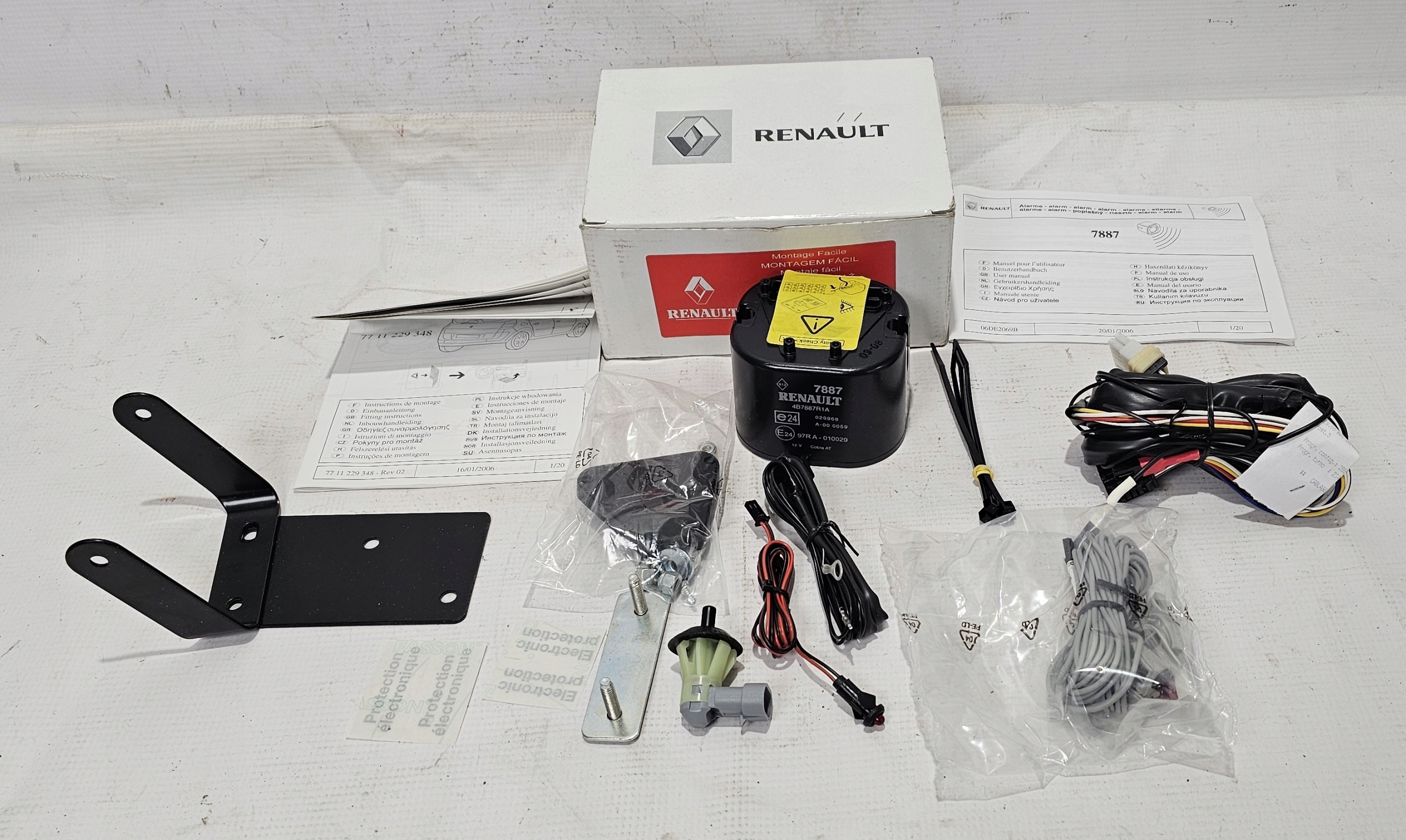 Nowy Zestaw Alarmu Renault Scenic II 7711229348