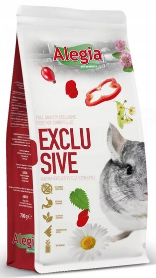 Krmivo Pro Činčily Exclusive Bezobilná Směs Bylin Alegia 1,6 Kg