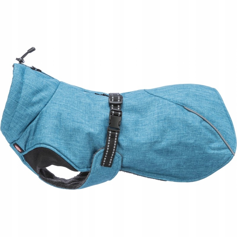 Levně Riom, kabátek zimní, pro psa, modrý, XL: 70 cm