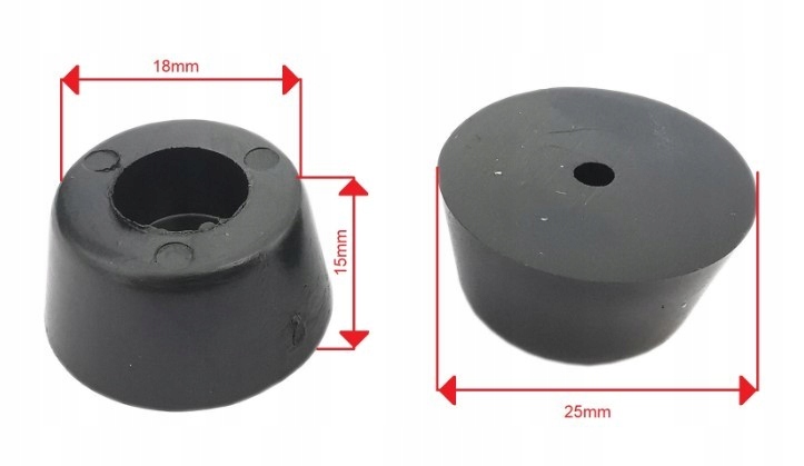 Nóżka gumowa okrągła 25mm - 4 szt Producent Inna
