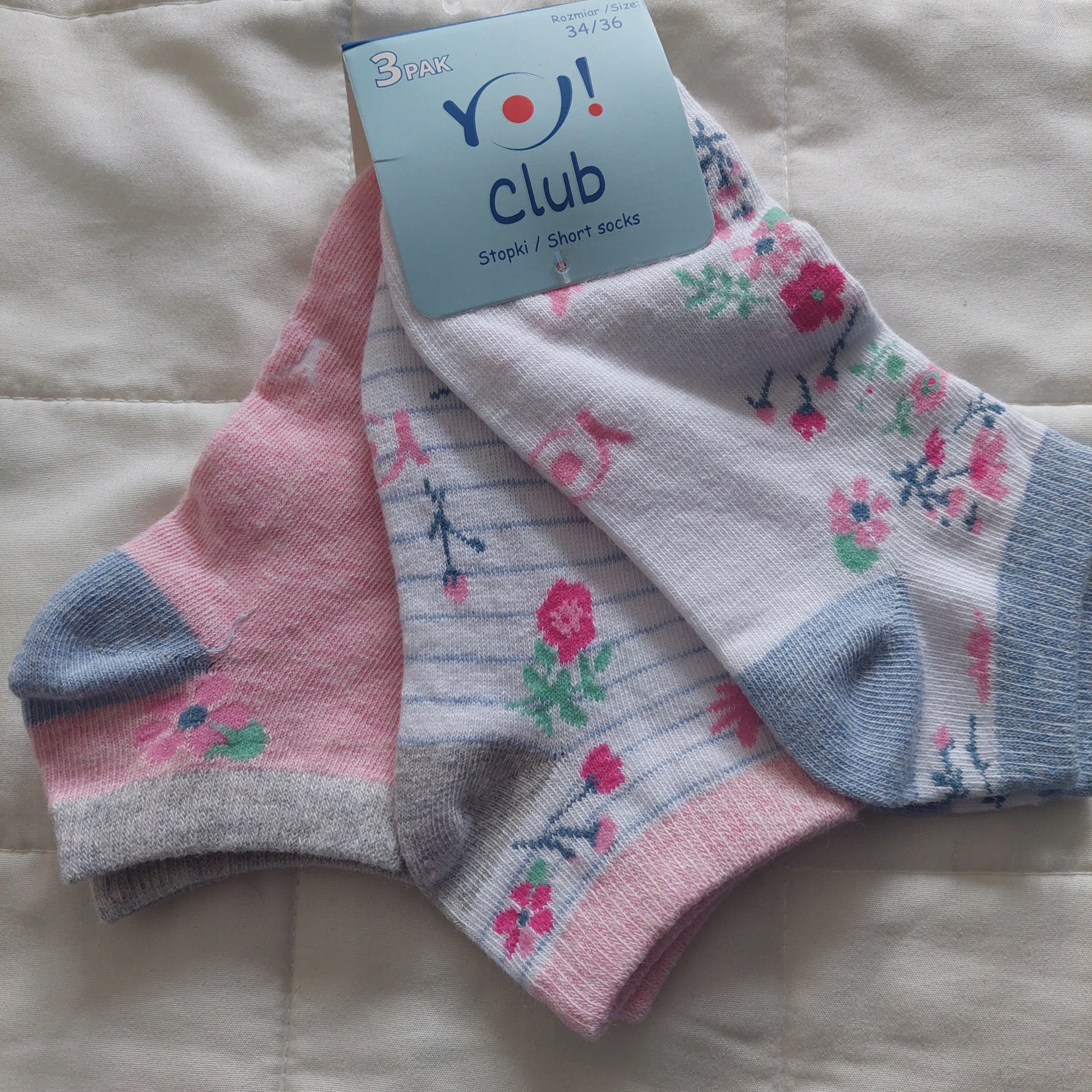 

3pak stopki YoClub 34/36 (20-21cm)