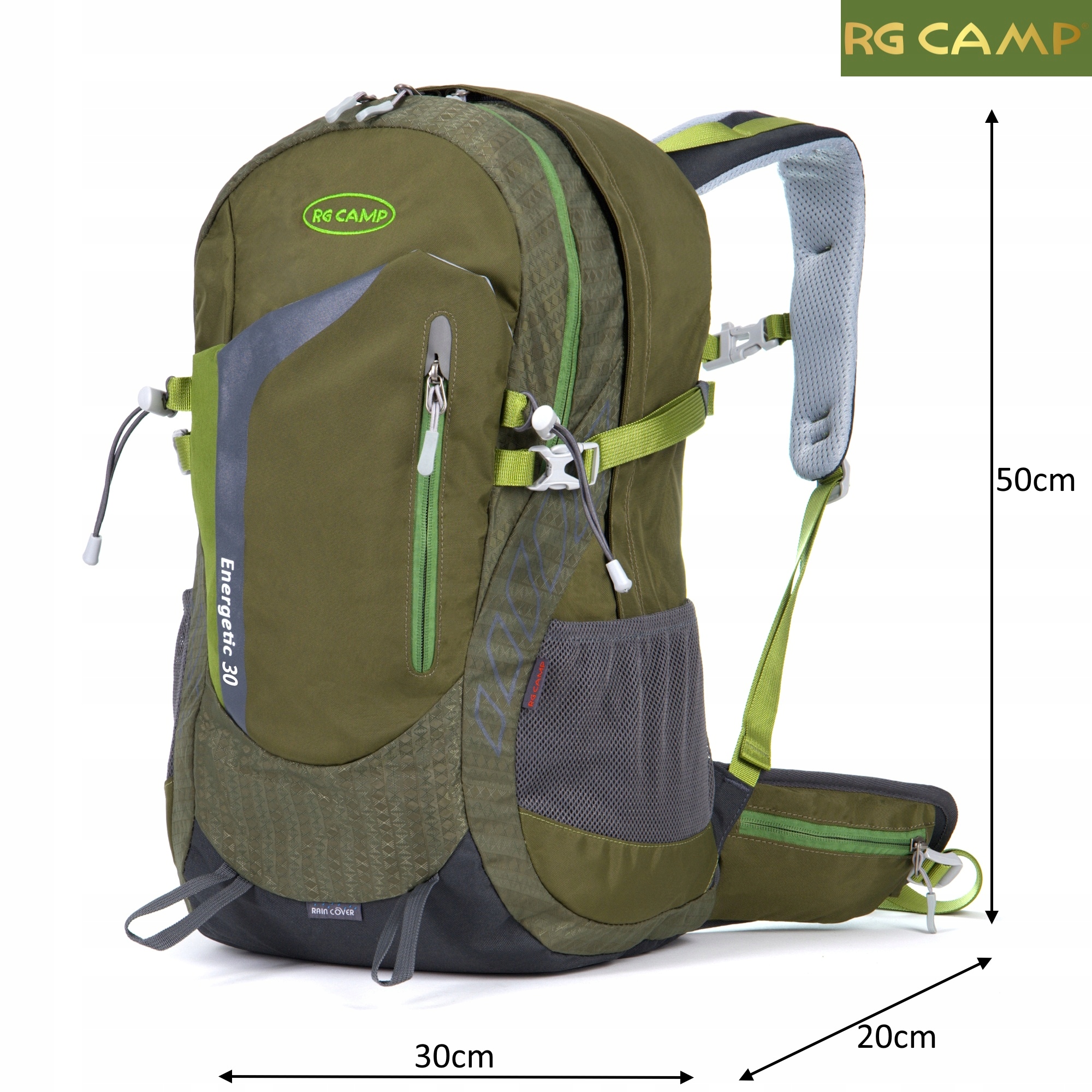 MOCNY Plecak turystyczny 30l trekkingowy w góry sportowy górski ze stelażem Waga 1.16 kg