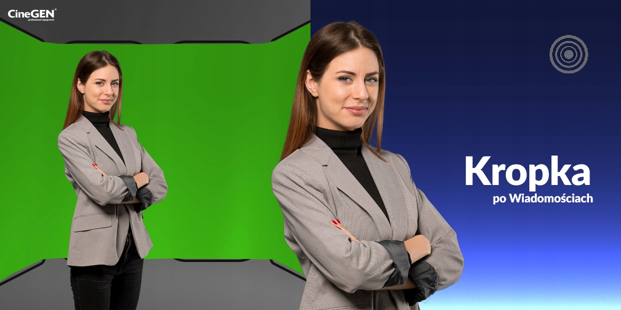 GREEN SCREEN Tkanina Tło + Rama GREEN SCREEN - ZIELONY Waga produktu z opakowaniem jednostkowym 6 kg