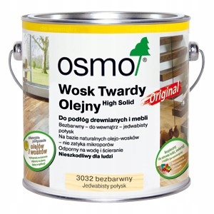 Wosk twardy olejny Osmo 3032 2,5L J.połysk
