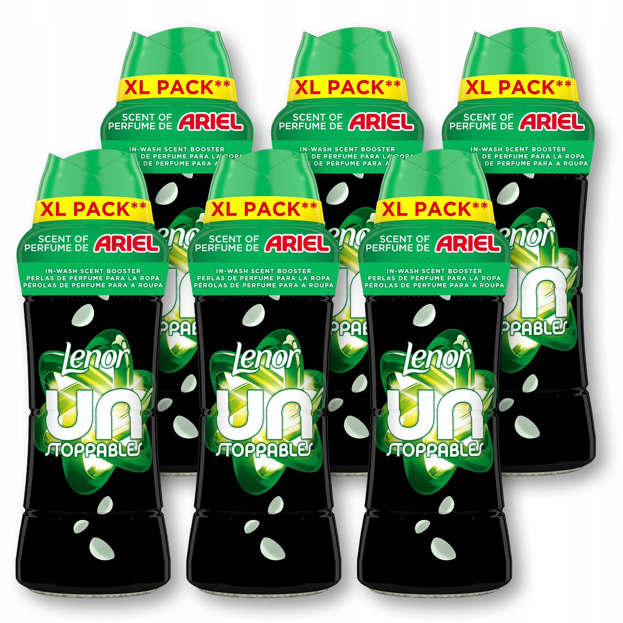 6 x Lenor Unstoppables Perełki zapachowe 495g, Scent of Ariel