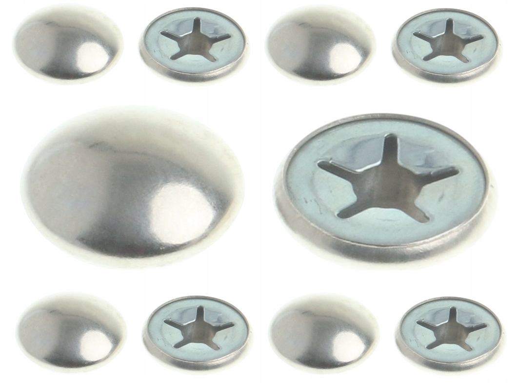 Zabezpieczenie Sprężynowe Osi Z Puklem 6 mm Zaślepka Metalowa Kapturek