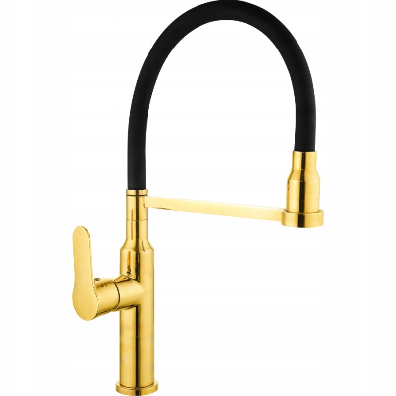 Mexen Edna kuchyňská baterie, Zlatá/Černá