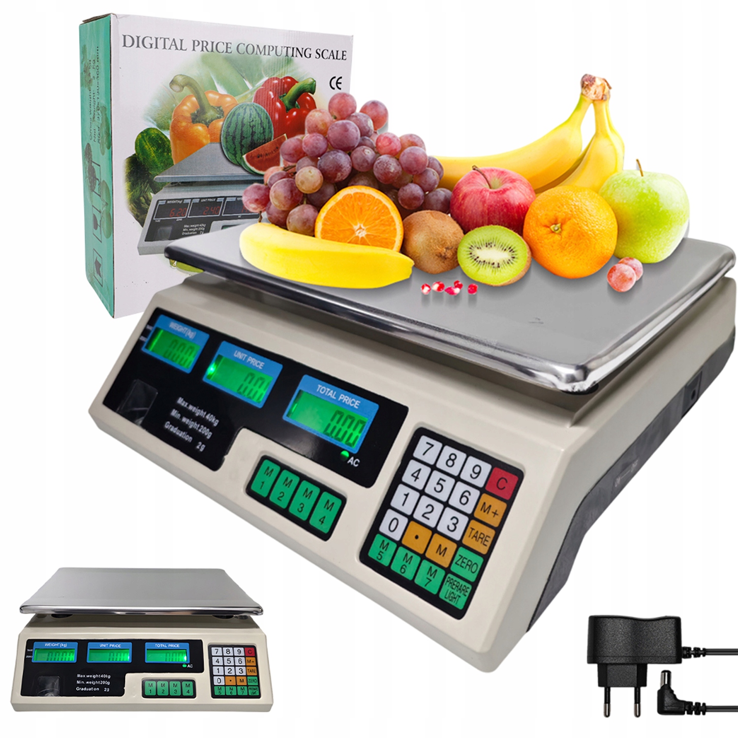 Elektronické Plošinové Váhy 40 Kg Z Nerezové Oceli S Dlouhou Životností