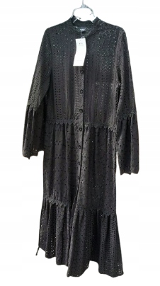 šaty s dlouhou maxi krajkou By O La La 38 M