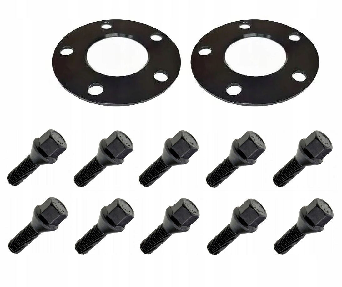 Vzdálenost 5x120 74.1 Černá 5 mm šrouby černé Bmw E39 Série 5