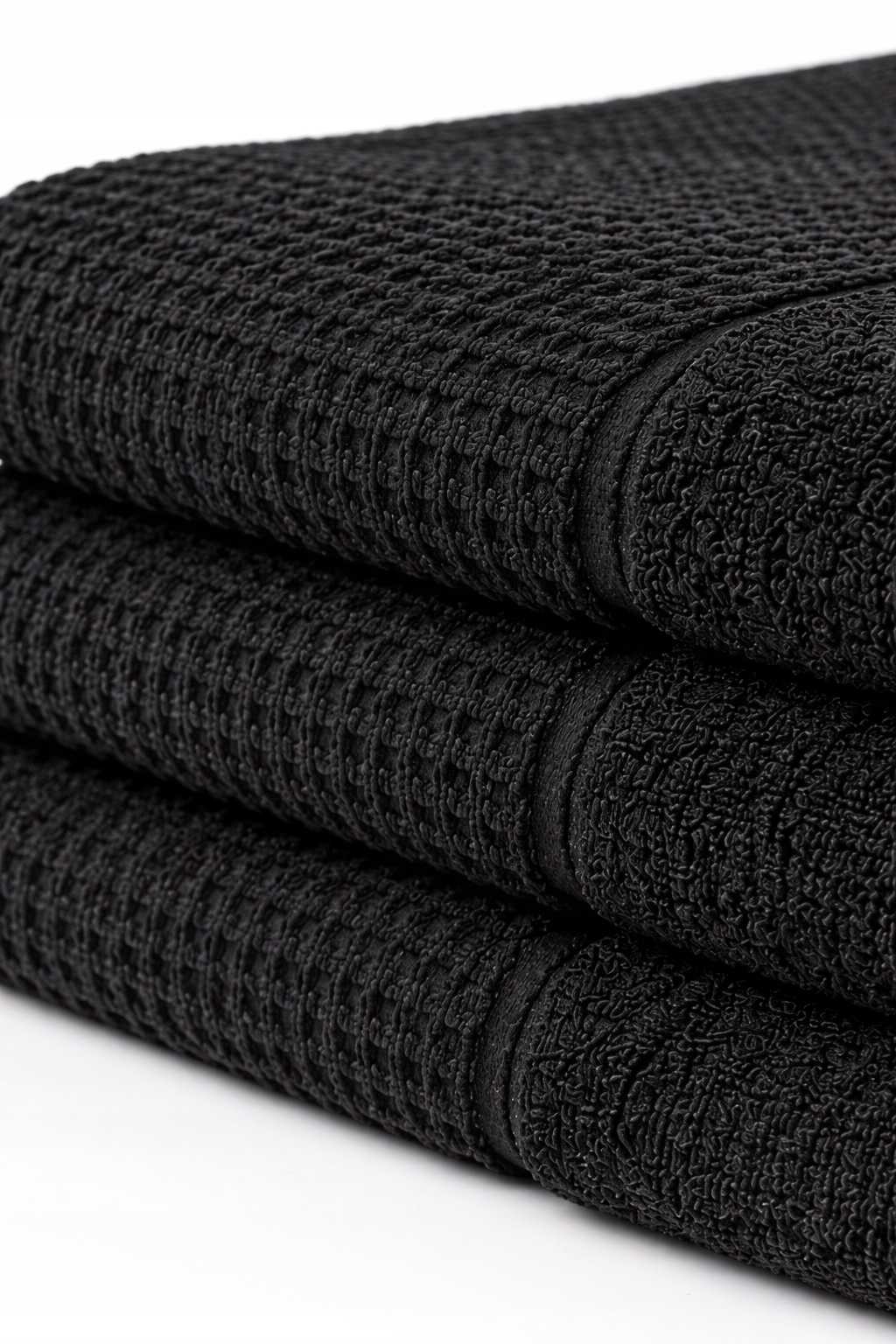 Dlouhý ručník MrTowel pro masážní saunu Spa 100 x 220 cm 100% bavlna Černý