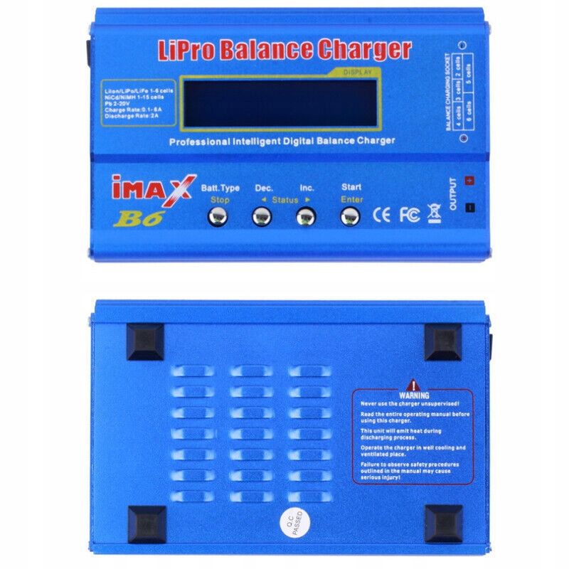 PROFESJONALNA IMAX B6 80W CYFROWY LCD DLA RÓWNOWAGI ŁADOWARKA ROZŁADOWUJĄCA Stan opakowania oryginalne