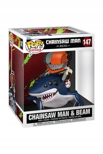 Funko Pop! Rides Deluxe: Chainsaw Man – Chainsaw Man & Beam 15 cm