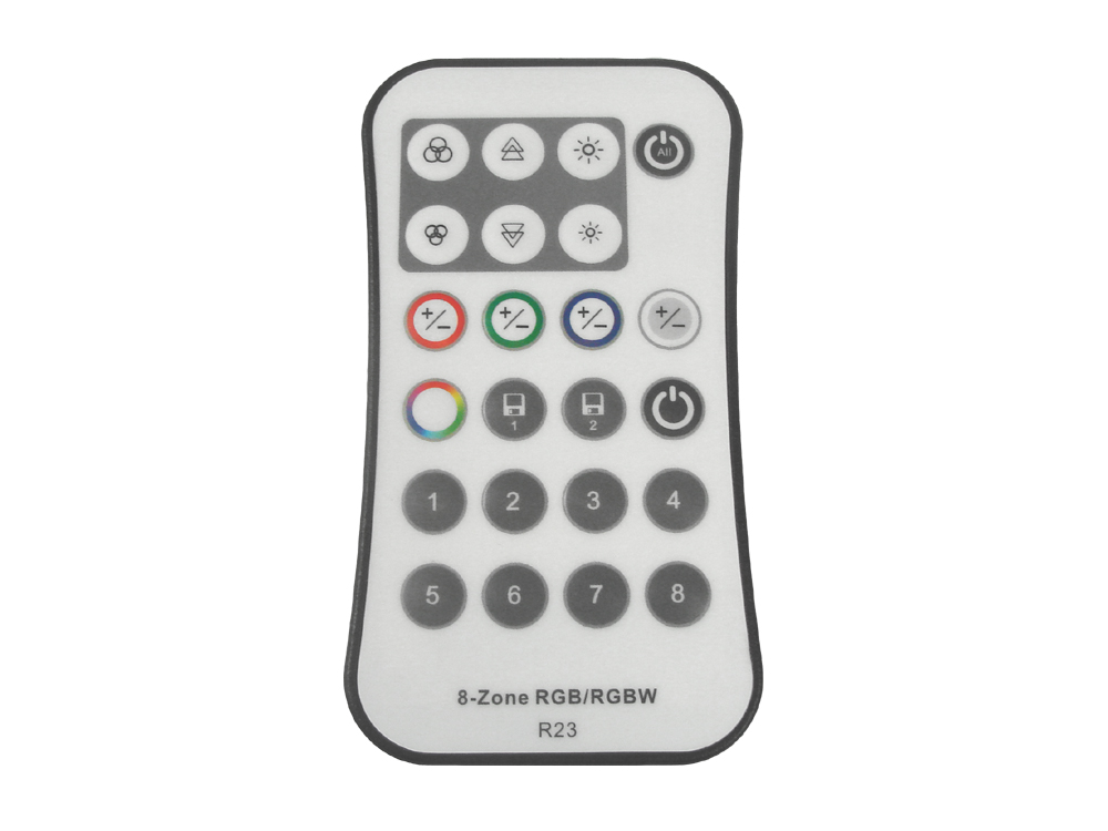 Pilot do RGB/RGBW 8-strefowy 2,4GHz LED Brolux