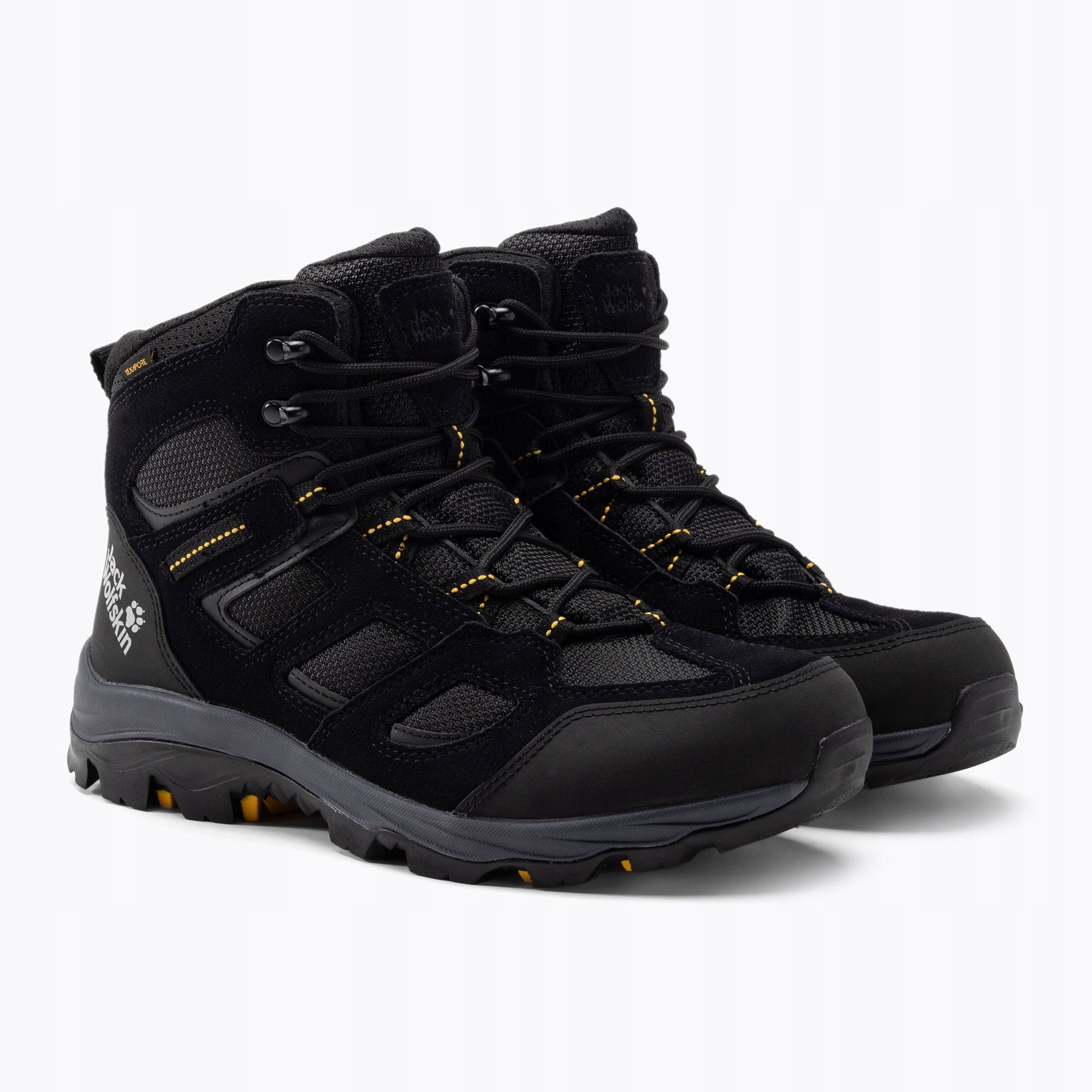 Jack Wolfskin Trekové Boty S Černou Kůží 46 6 Cb