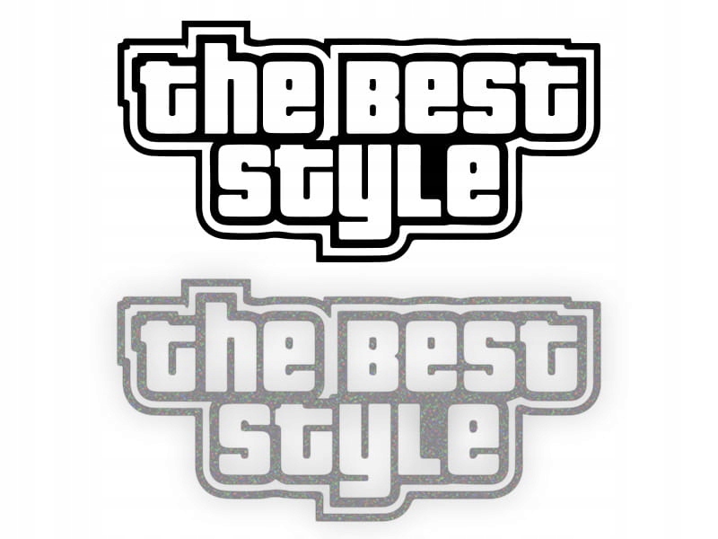 THE BEST STYLE - Naklejka na samochód na auto - OD