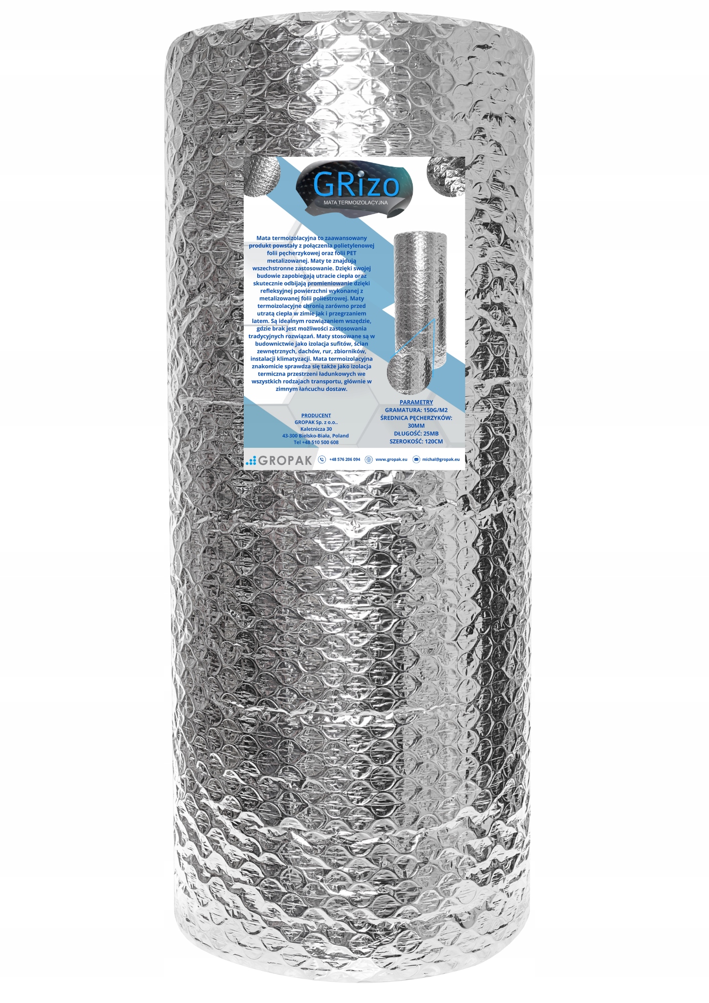 Termoizolačná Podložka Zateplenia Paroizolácia 150G/M2 30m2 Celá Rolka