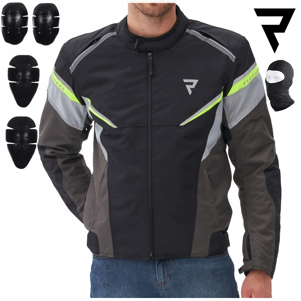 Motocyklová Bunda Rebelhorn Spark Textilná Pánska Vodotesná Darček