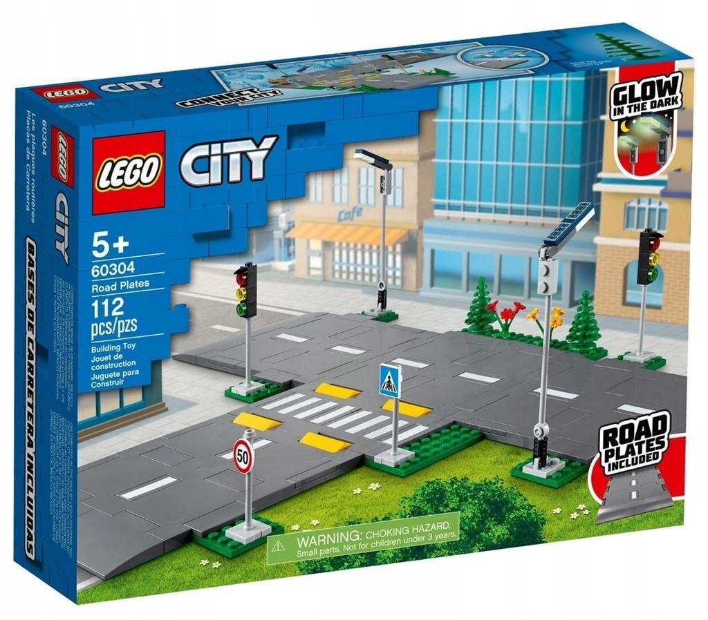 Sada kostek Lego City Stavebnice pro chlapce na 6 let Silniční desky