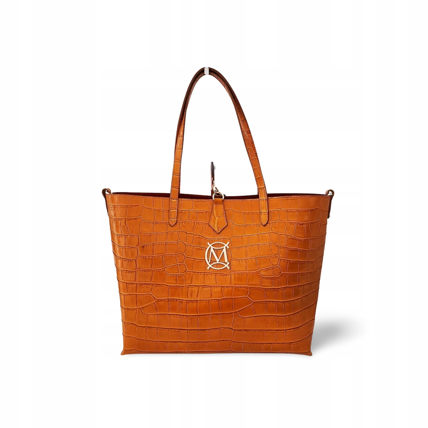 Massimo Contti kožená shopper taška camel design