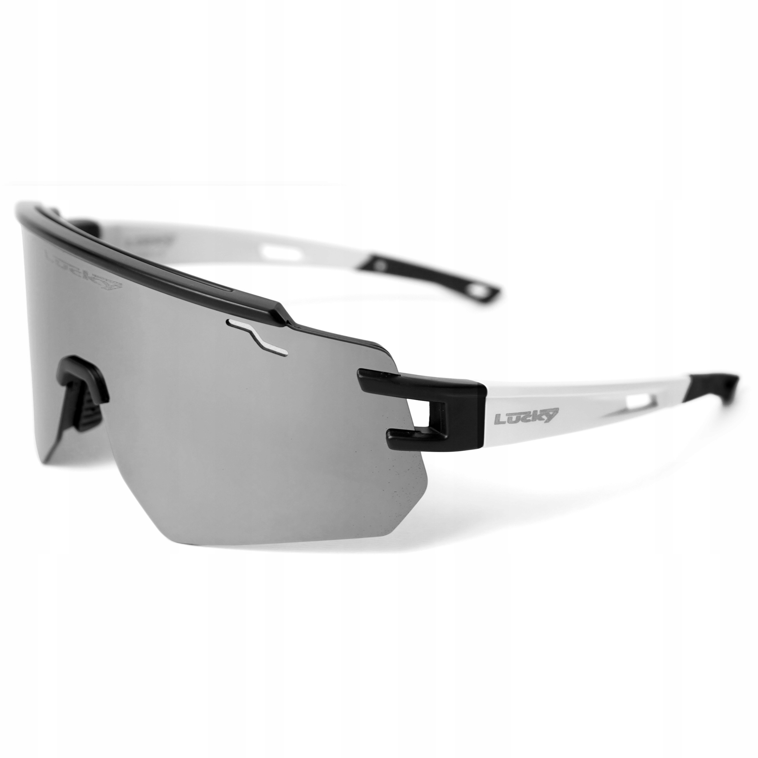 Zrcadlové běžecké brýle Cyklistické sportovní sluneční běžecké brýle bílé