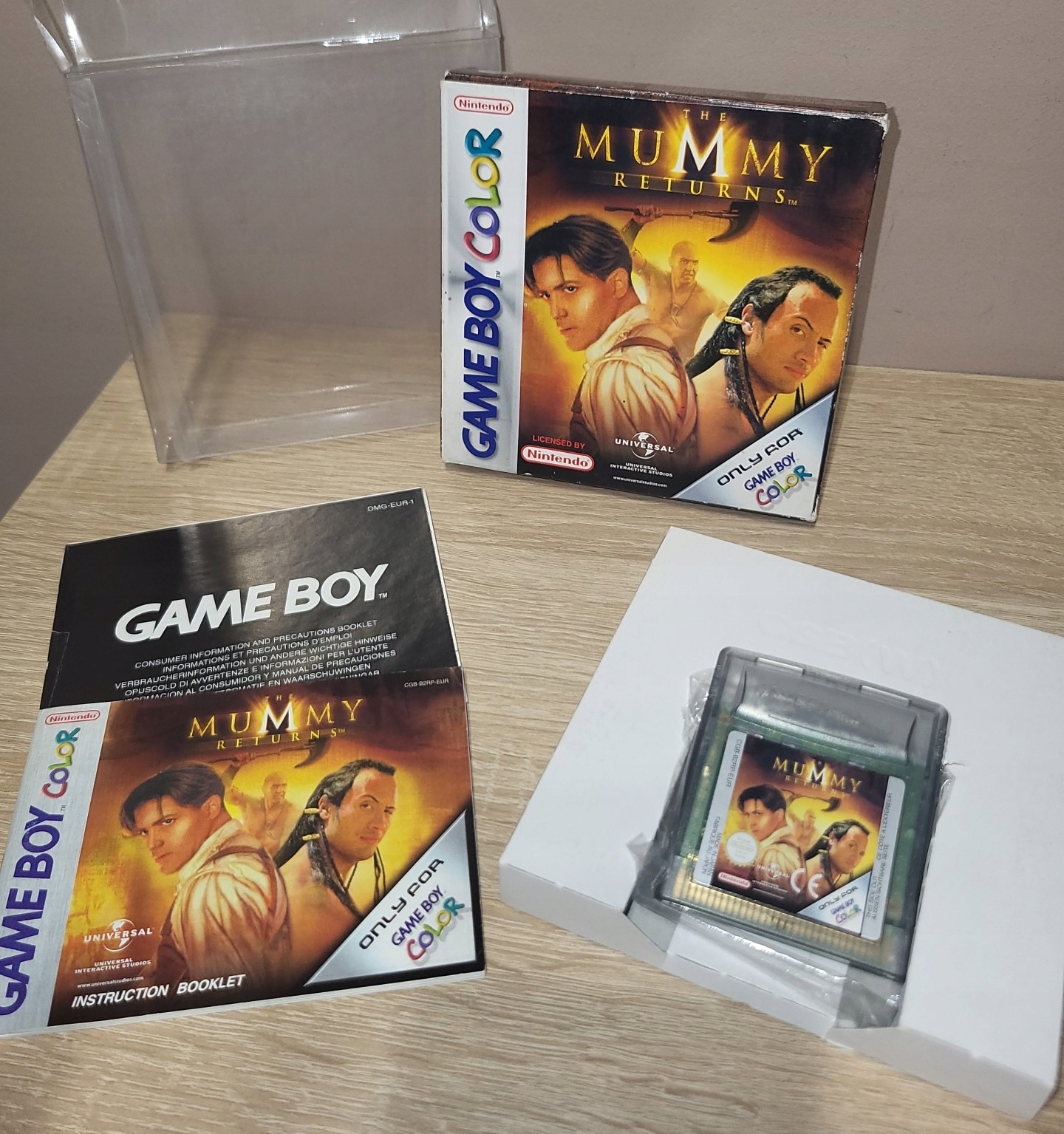 THE MUMMY RETURNS - GAME BOY COLOR GBC KOMPLET +PROTEKTOR