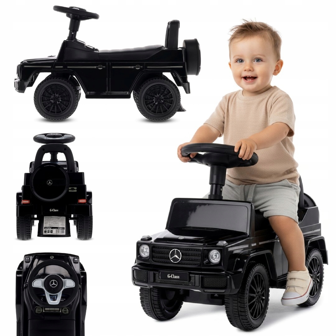 Jeździk Pchacz Chodzik dla dzieci Mercedes Benz G Pchacz Schowek dźwięk