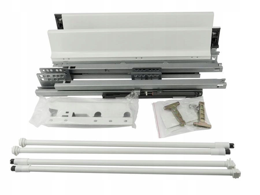 

Systembox Amix 550 mm Wysoki 2 x Reling Biały