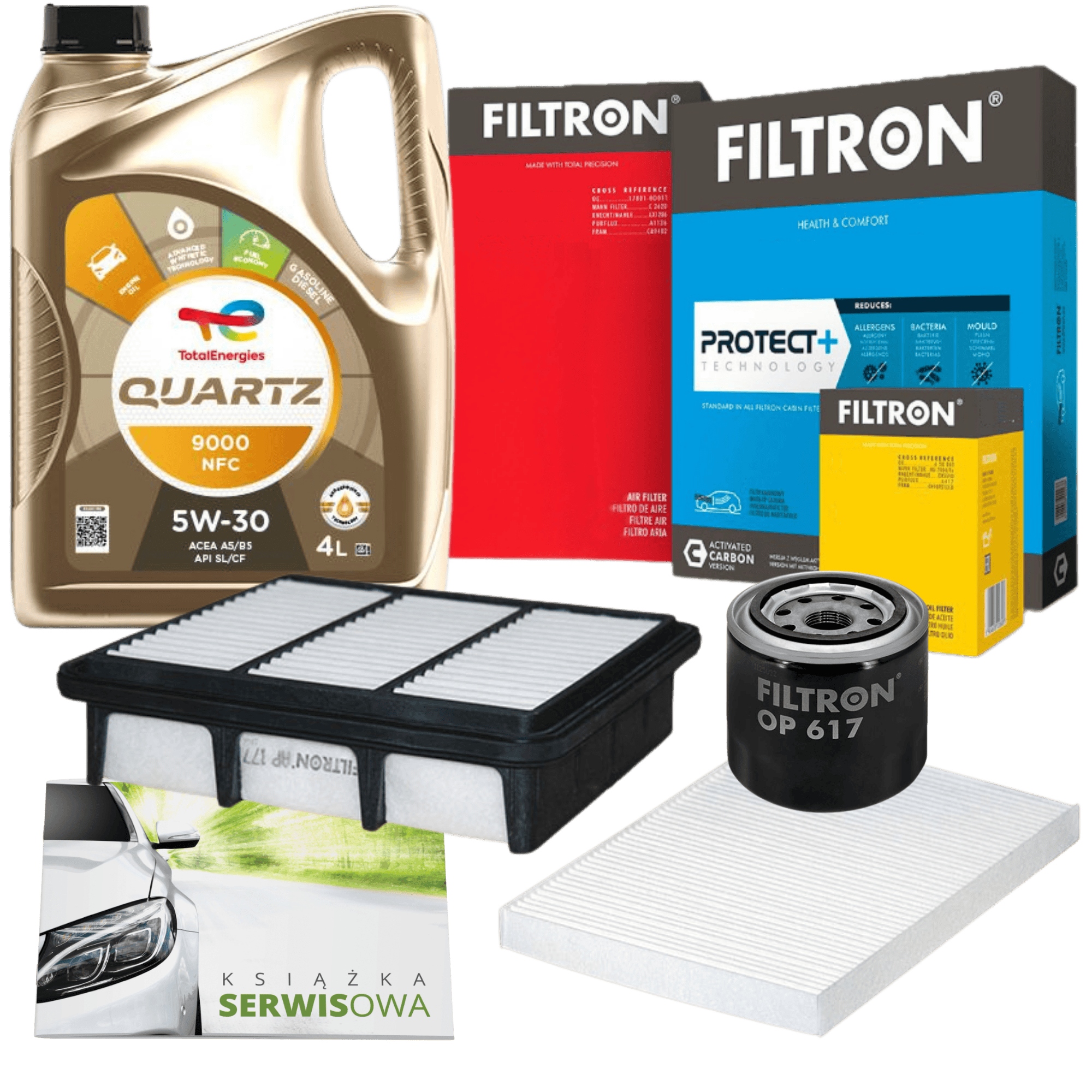 3 filtre Filtron olej 5v30 Total Kia Cee'd Hyundai i30 1.4 1.6 2.0 2007-