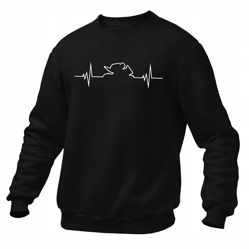 

Bluza z nadrukiem Motocykl Ścigacz Linia Życia S