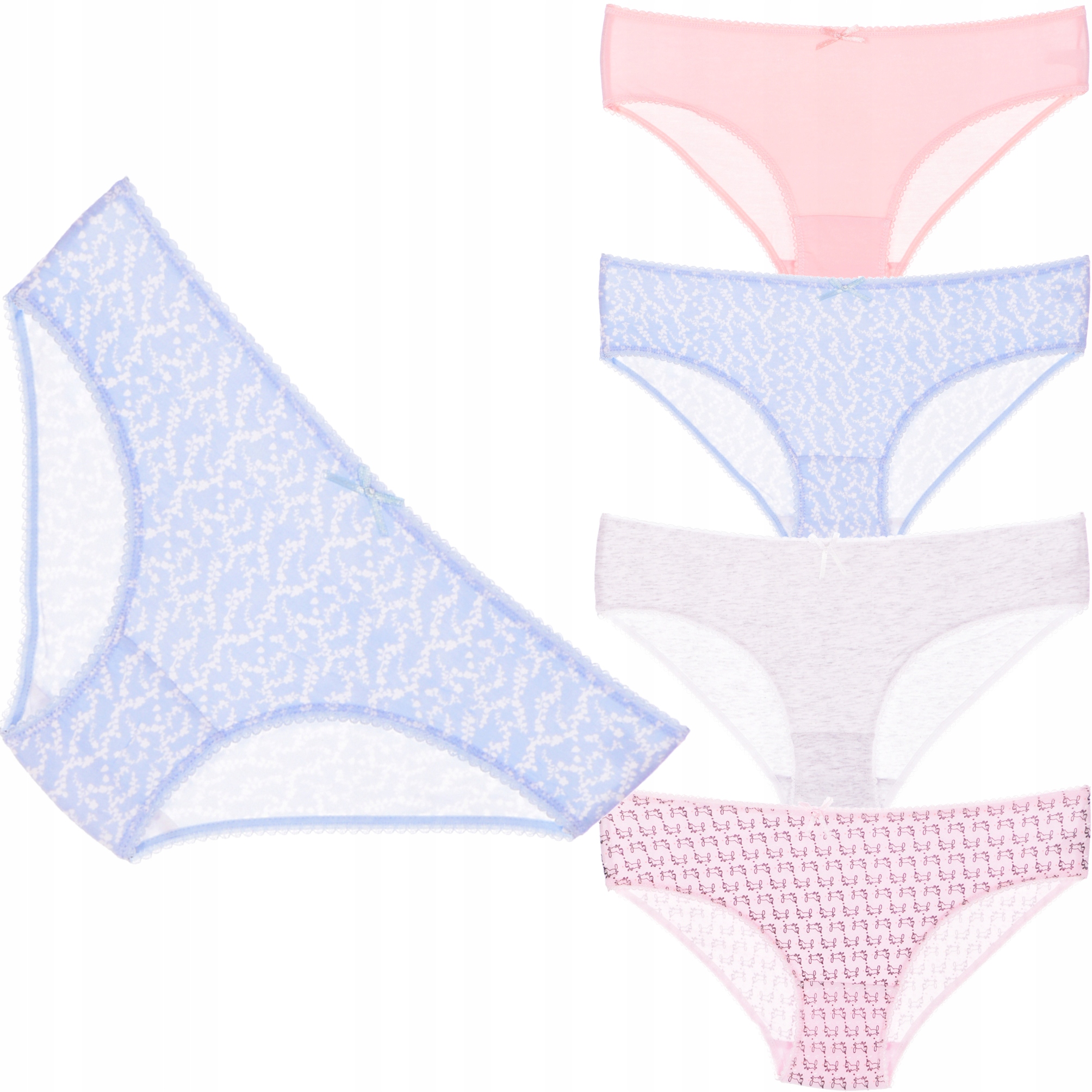 

Komplet Majtki damskie Figi Bawełniane Orirose