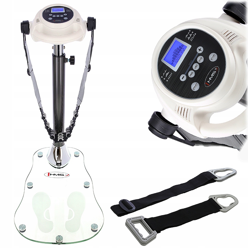 Masážní Přístroj Na Hubnutí Vibrační Plošina 3 Masážní Pásy S Počítačem Hms