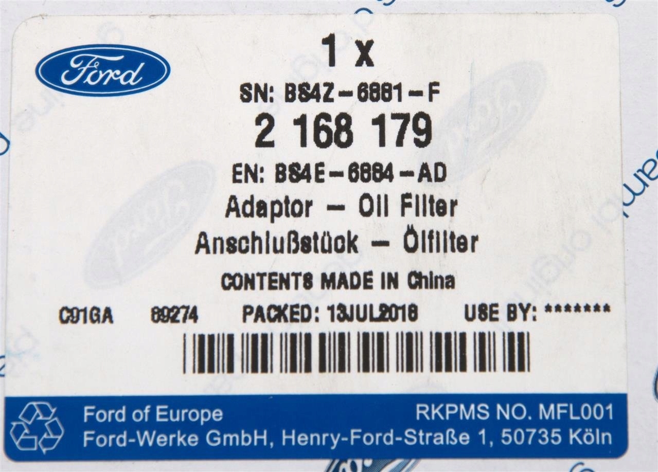 PODSTAWA FILTRA OLEJU ECOSPORT 2 0 BENZYNA USA Engine Type Gasoline