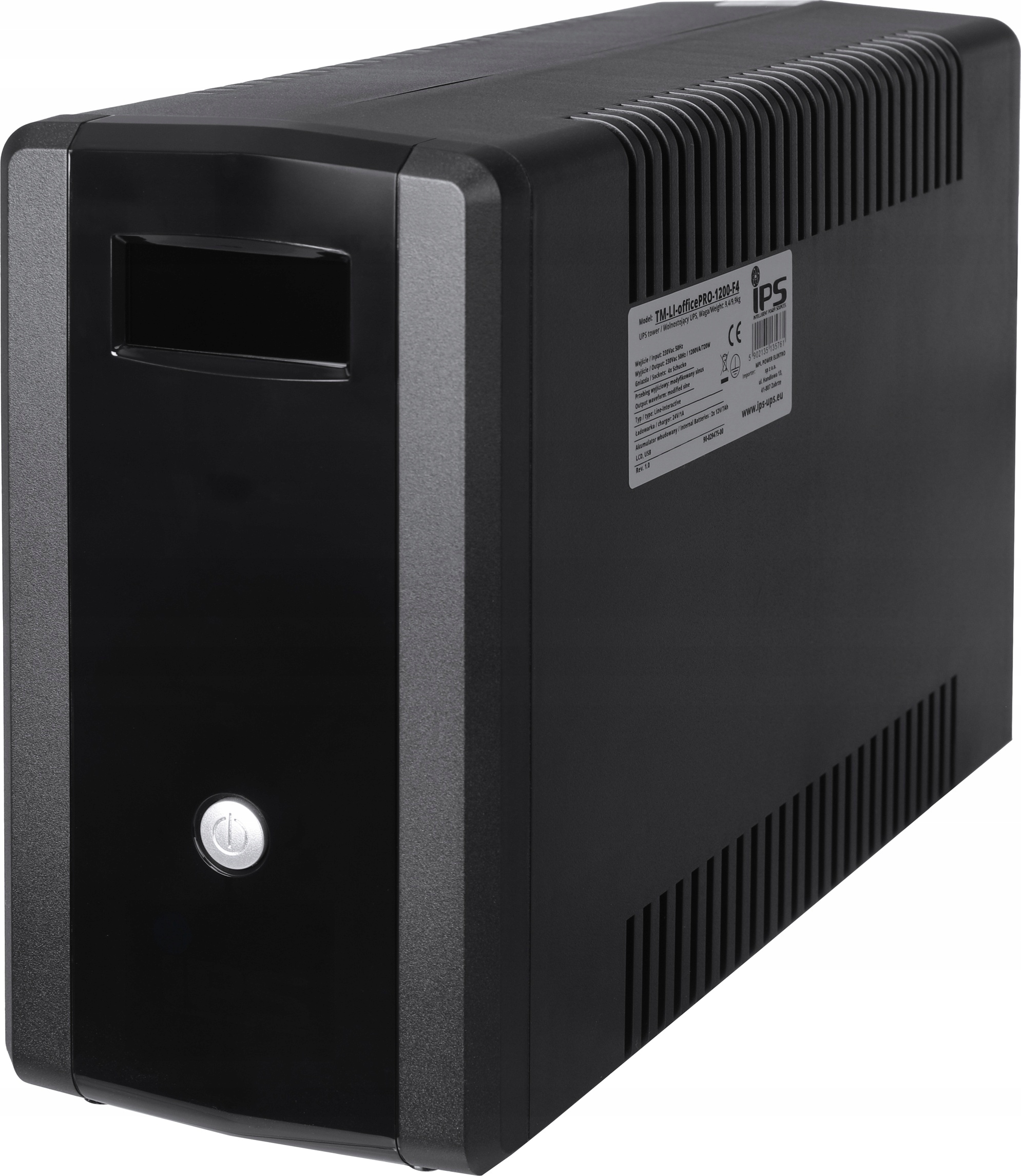 Zasilacz UPS IPS TM-LI-OFFICEPRO-1200 1200 VA 720 W