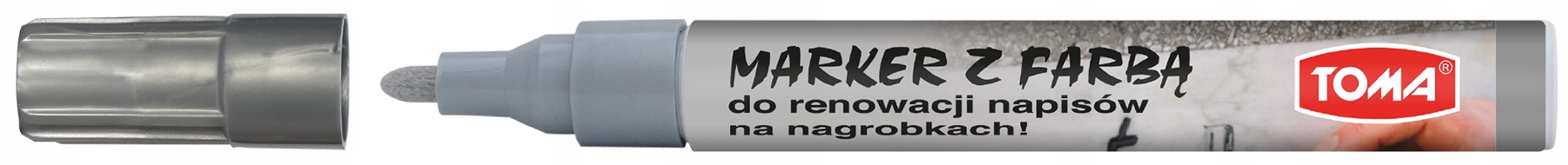 

Marker farba olejna do nagrobków srebr TO-448 Toma