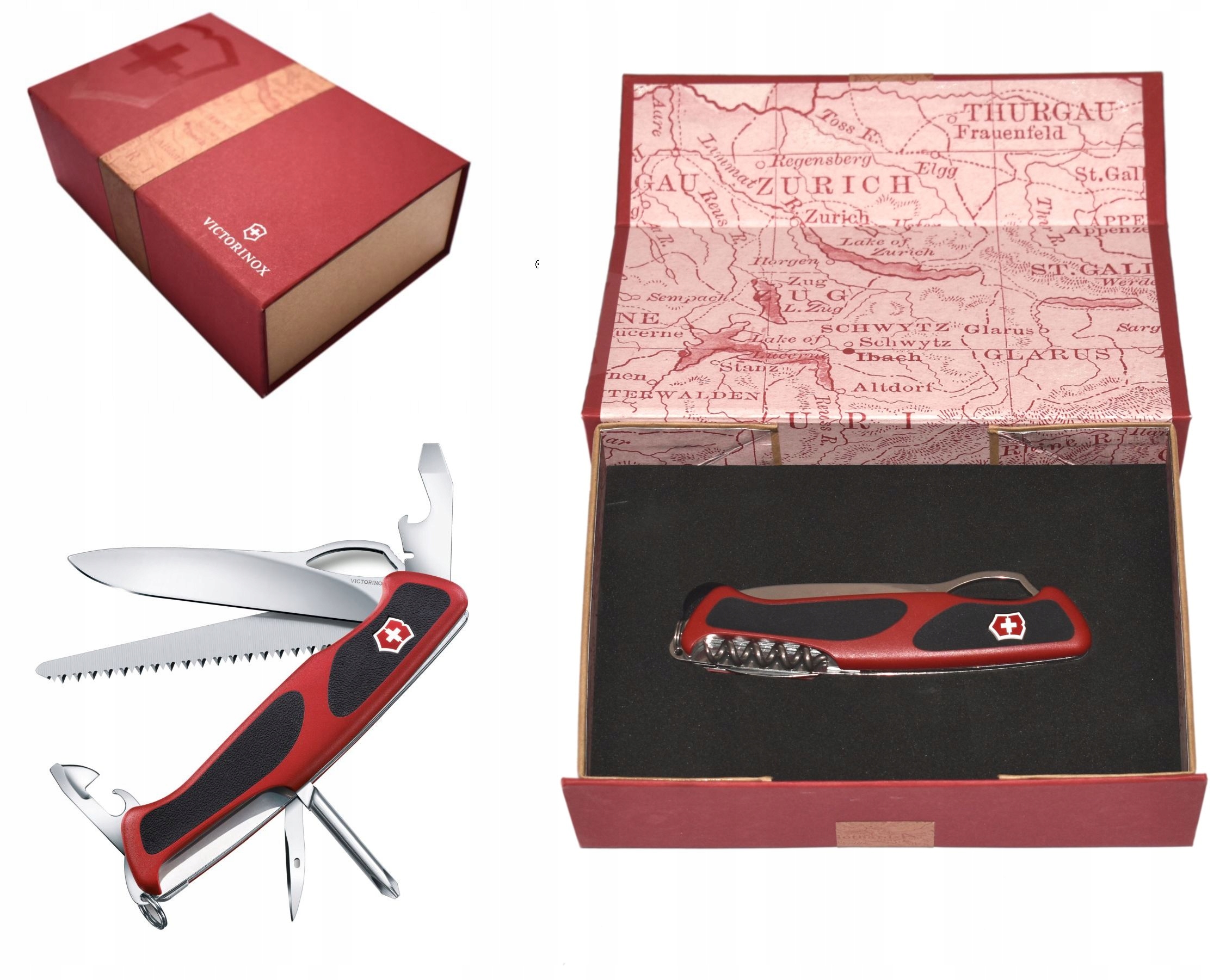 Victorinox 0.9663.MC, scyzoryk Ranger 78 M Grip, 130mm, pudełko prezentowe
