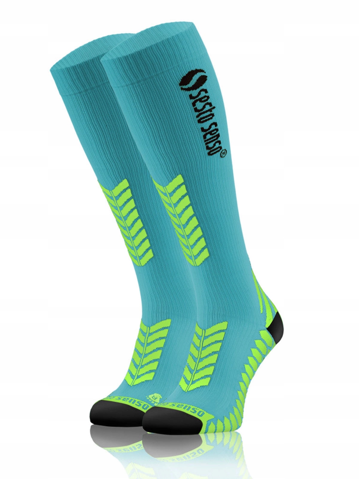 SKARPETY PODKOLANÓWKI SPORTOWE KOMPRESYJNE bieganie trekking długie *43-46 Stan opakowania oryginalne