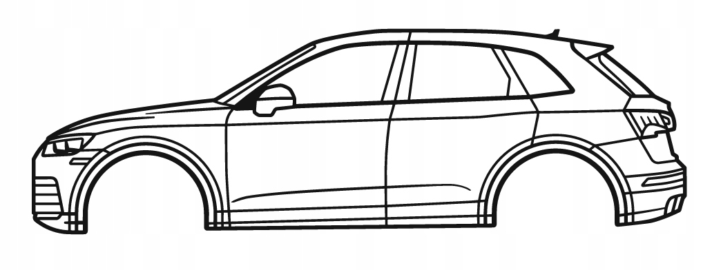 DEKORACJA ścienna Obraz Samochód AUDI SQ5 2ND GEN 2018