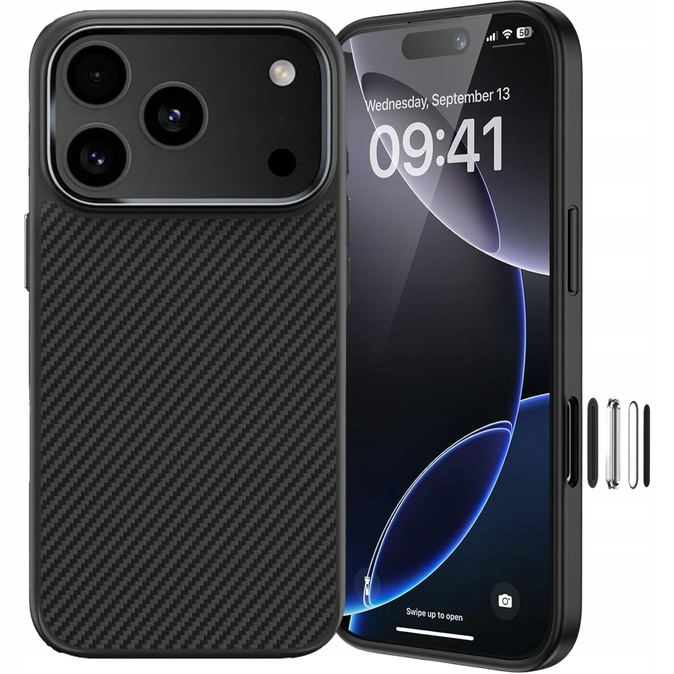 Benks Etui Carbon Kevlar Armor Pro do iPhone 17 Pro Max Przycisk Control