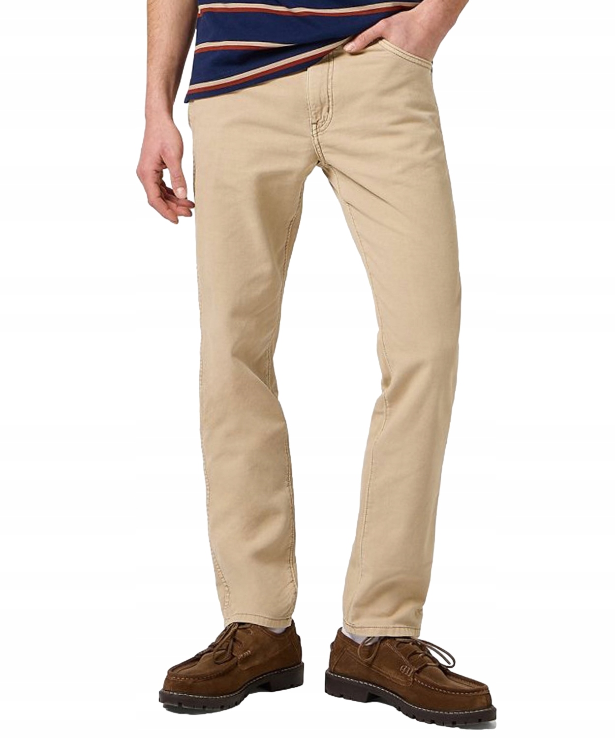 Kalhoty Wrangler Larston Slim Tapered 112368475 Timberwolf velikost W28 L32