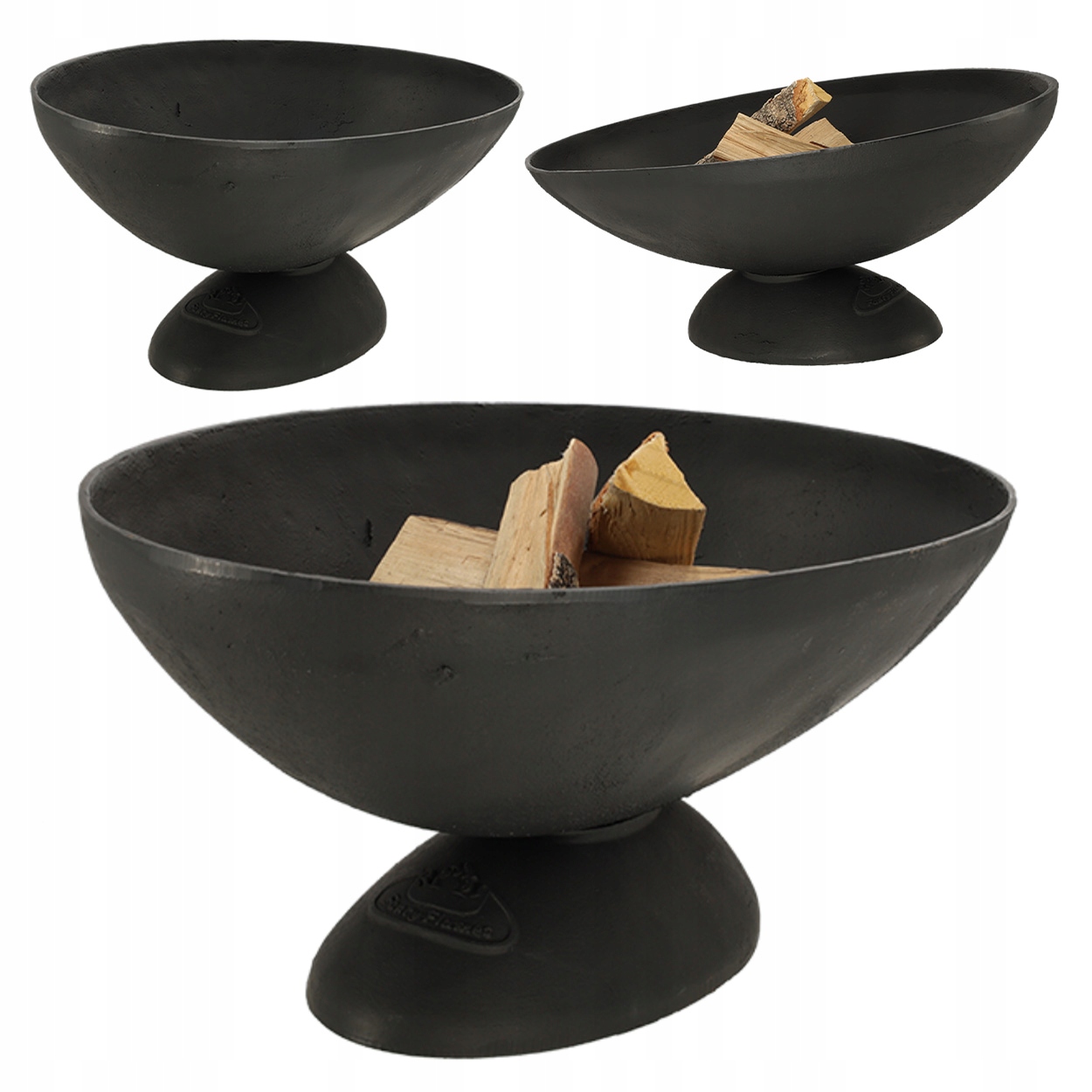 Liatinová záhradná misa oválna na oheň 77,6xh26,7 cm Ohnisko Záhradná