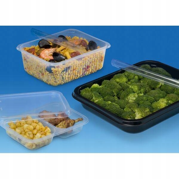 Pojemnik głęboki zgrzew 227x178x81mm 2300ml 320szt Stan opakowania oryginalne