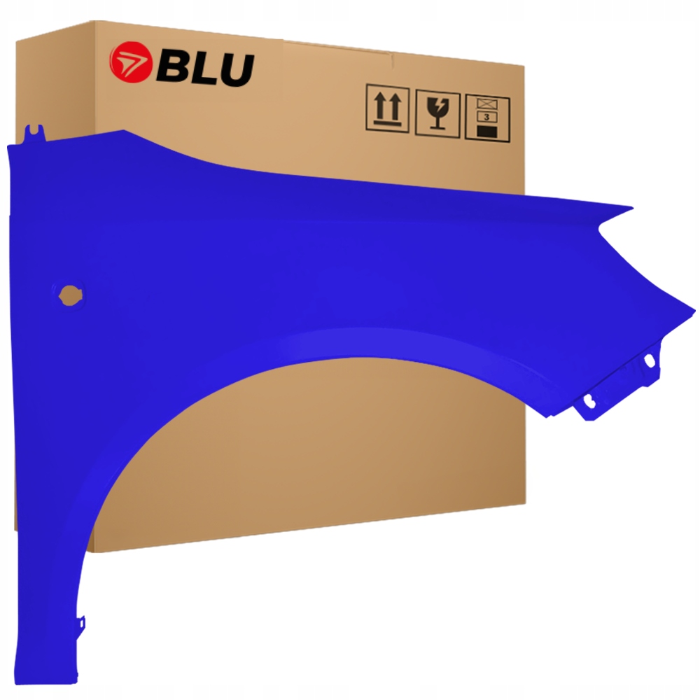 Blu Blatník Škoda Fabia 2 5J Roomster 4590 pravý modrý 07-15 přední pocínovaný