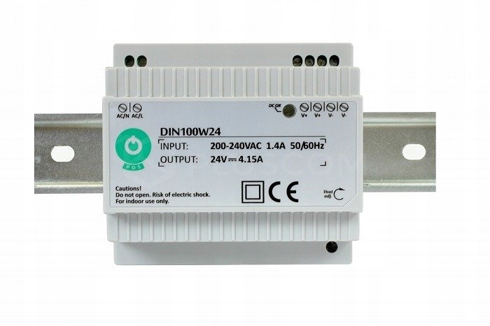 Led zdroj Pos lišta Din 100W 4,15A 24V