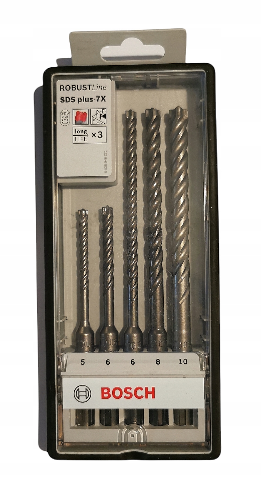 

Bosch Zestaw wierteł do betonu Sds plus-7X 5 sztuk