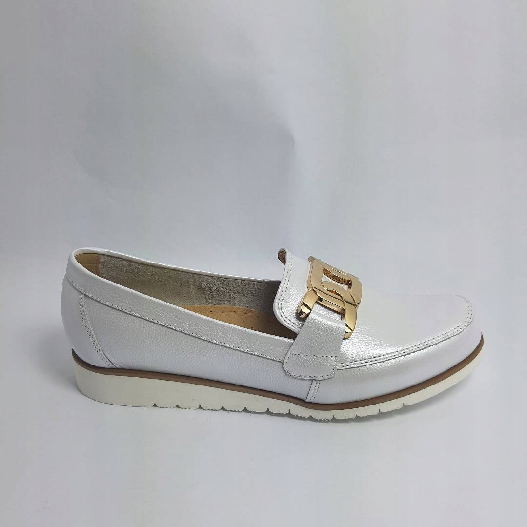 Dámské polobotky Higo 2224 bílá perla 36