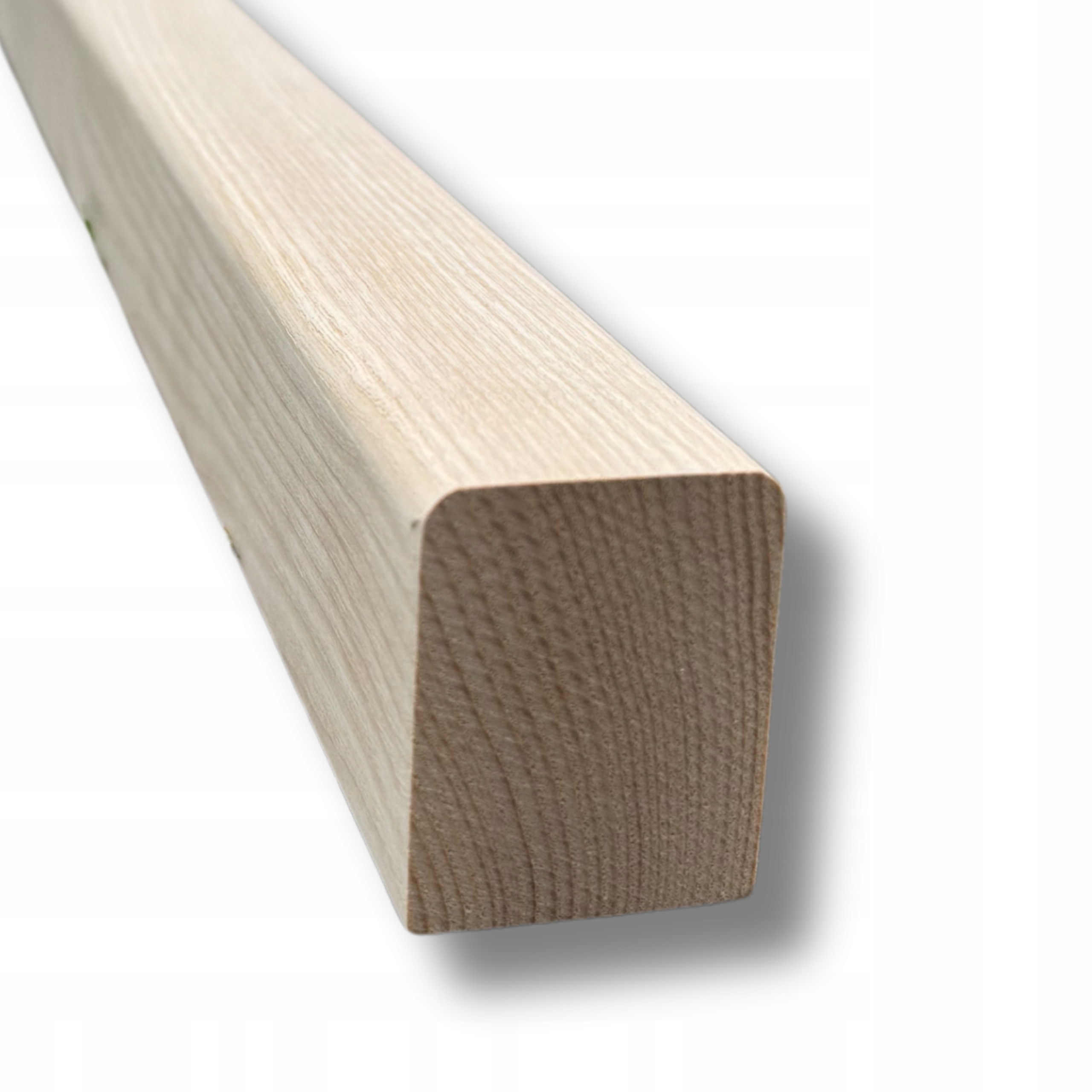 Jasanové madlo dřevěné hranatá hrazda 5,5 x 4,3 x 180 cm