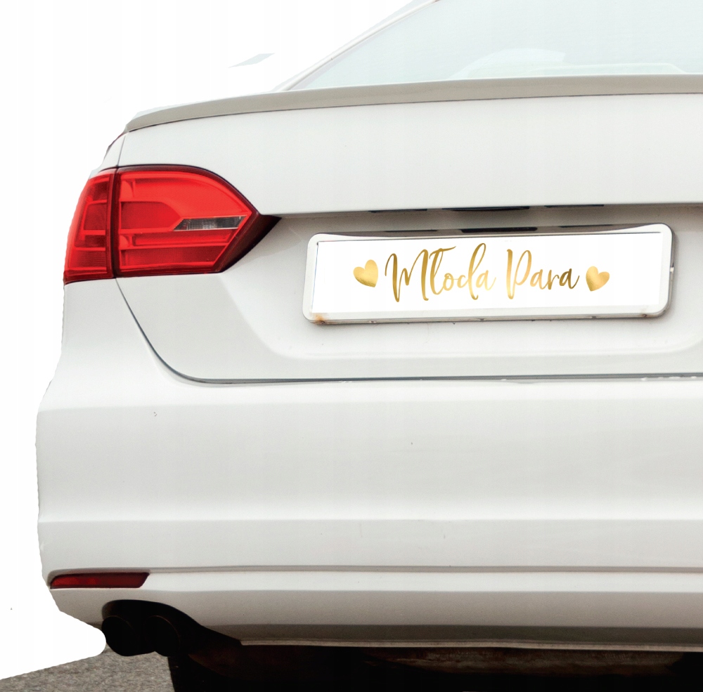 2x TABLICA ślubna na samochód MŁODA PARA wesele EAN (GTIN) 0888680679453