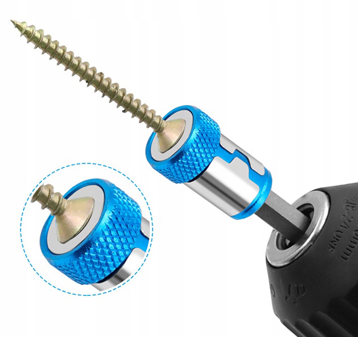 UCHWYT MAGNETYCZNY Z BLOKADĄ BITÓW SAMOZACISK 1/4'' HEX STALOWY MAGNES NZ9C Kod producenta NZ9C