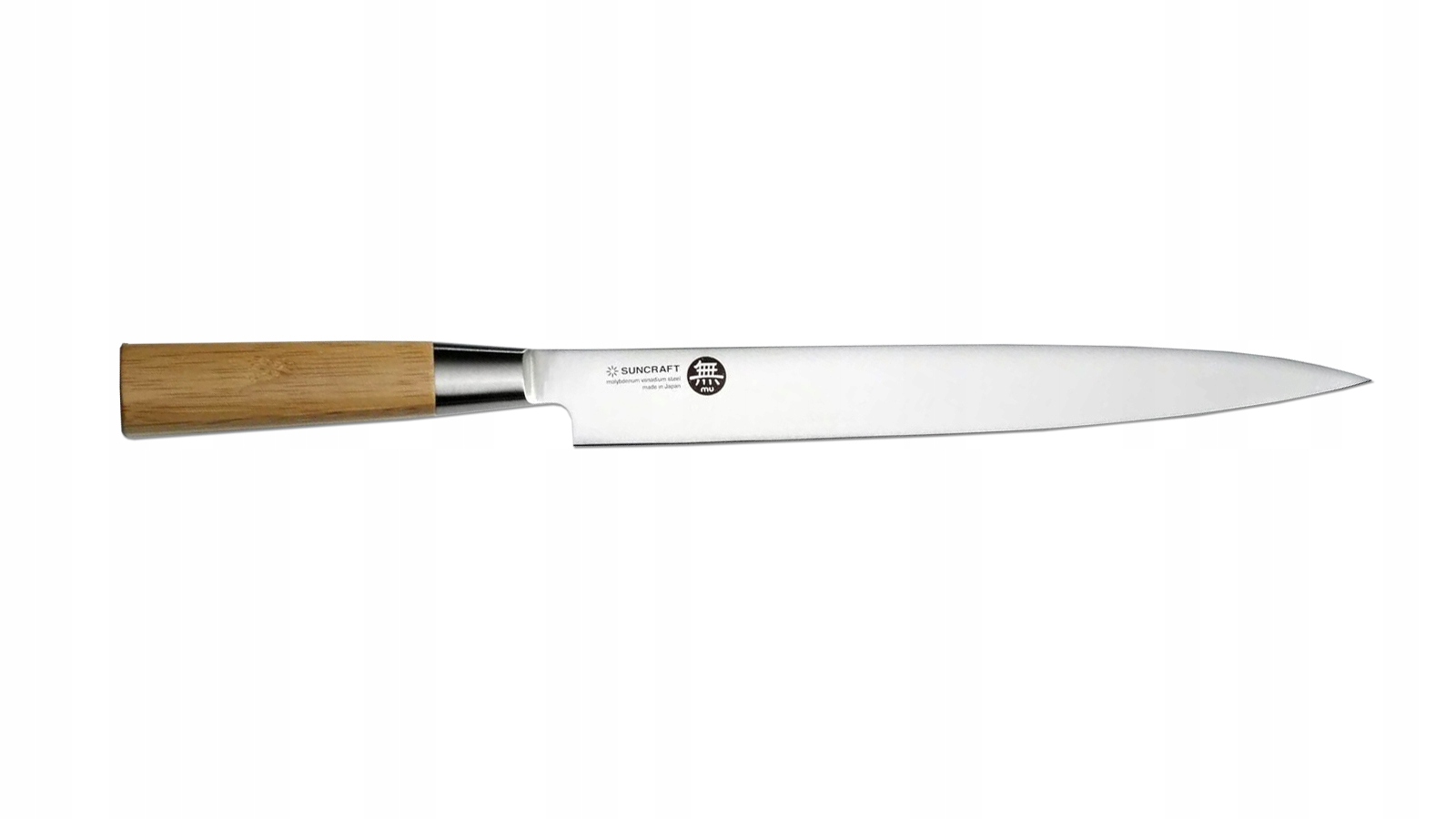 Japonský filetovací nôž Slicer 250 mm Senzo Mu Bamboo od spoločnosti Sunc